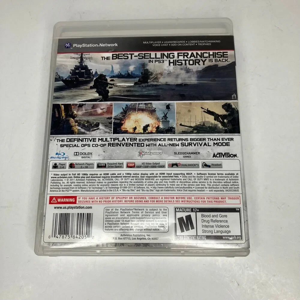 Call Of Duty Bundle (PlayStation 3, PS3) Lot Of 3 Modern Warfare, Black OPS, MW3